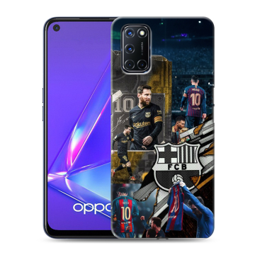 Силиконовый чехол на OPPO A52 с принтом Messi Barcelona