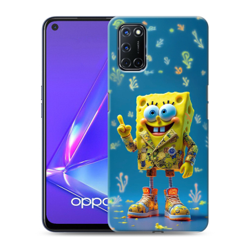 Силиконовый чехол на OPPO A52 с принтом Спанч боб Спанчбоб Силиконовый чехол на OPPO A52 с принтом Спанч боб Спанчбоб