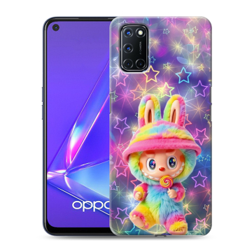 Силиконовый чехол на OPPO A52 с принтом Labubu Лабубу