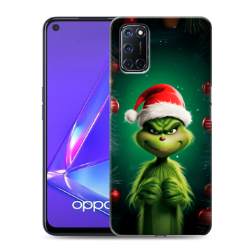 Силиконовый чехол на OPPO A52 с принтом Гринч Новый год Рождество