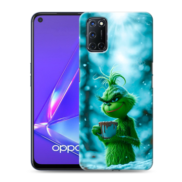Силиконовый чехол на OPPO A52 с принтом Новый год гринч