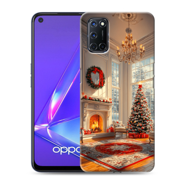 Силиконовый чехол на OPPO A52 с принтом Новый год