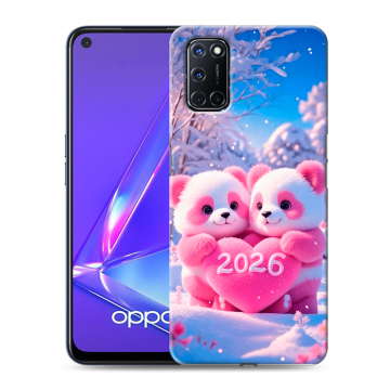 Силиконовый чехол на OPPO A52 с принтом Новый год