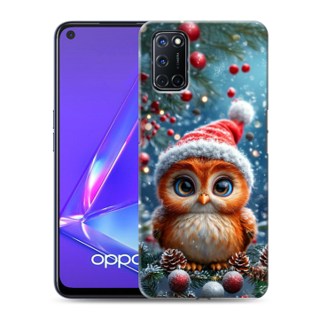 Силиконовый чехол на OPPO A52 с принтом Новый год