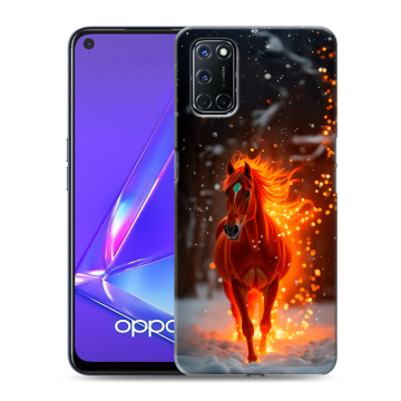 Силиконовый чехол на OPPO A52 с принтом Новый год