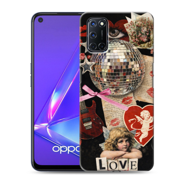 Силиконовый чехол на OPPO A52 с принтом для девочек