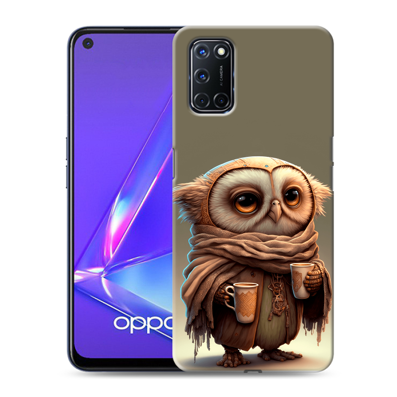 Пластиковый чехол на OPPO A52 с принтом Сова Пластиковый чехол на OPPO A52 с принтом Сова