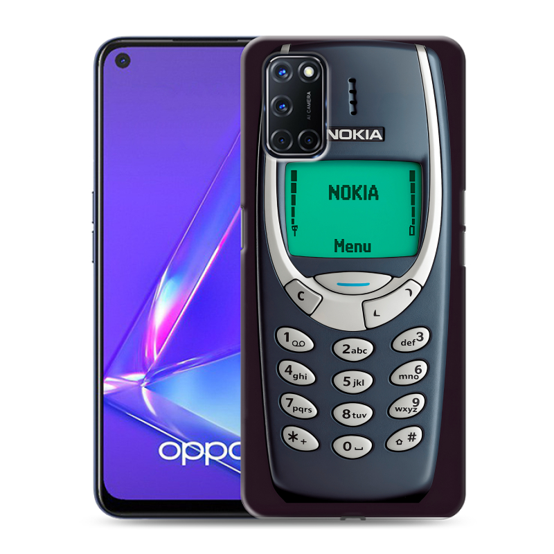 Пластиковый чехол на OPPO A52 с принтом Старый телефон Пластиковый чехол на OPPO A52 с принтом Старый телефон