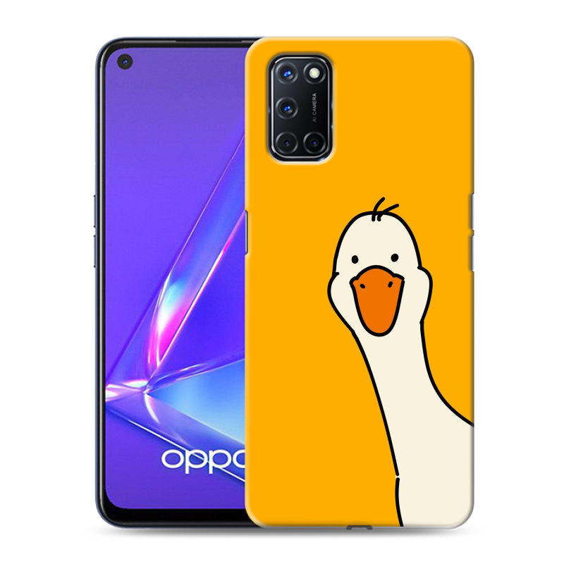 Пластиковый чехол на OPPO A52 с принтом Утка Пластиковый чехол на OPPO A52 с принтом Утка