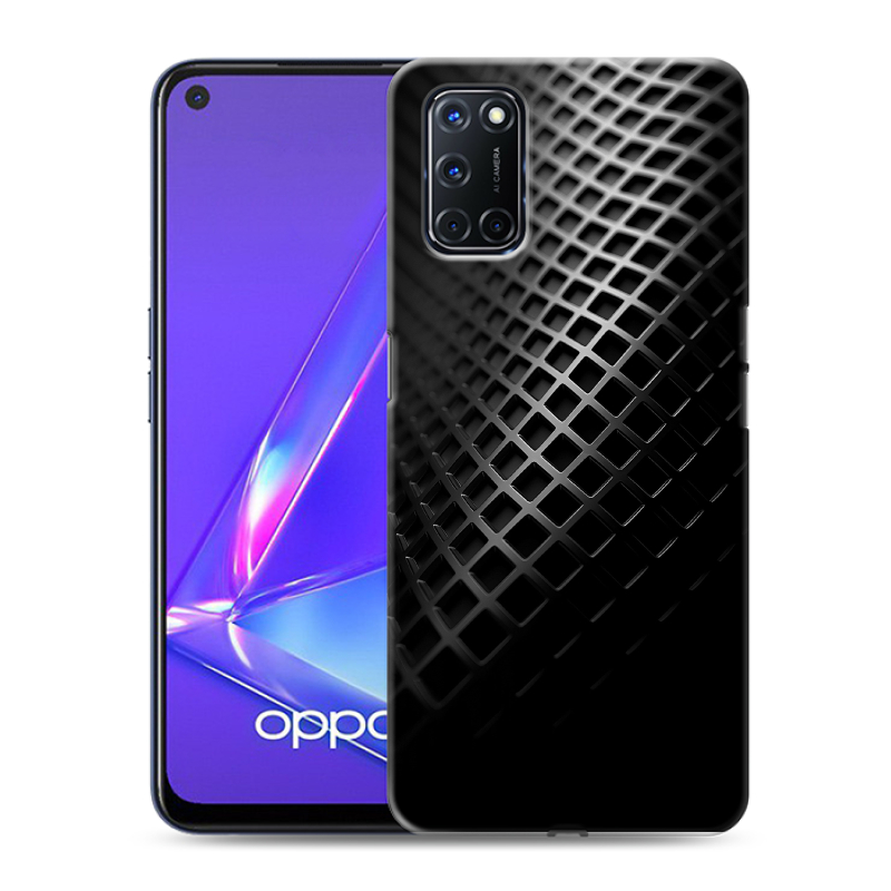 Пластиковый чехол на OPPO A52 с принтом Текстура металла Пластиковый чехол на OPPO A52 с принтом Текстура металла