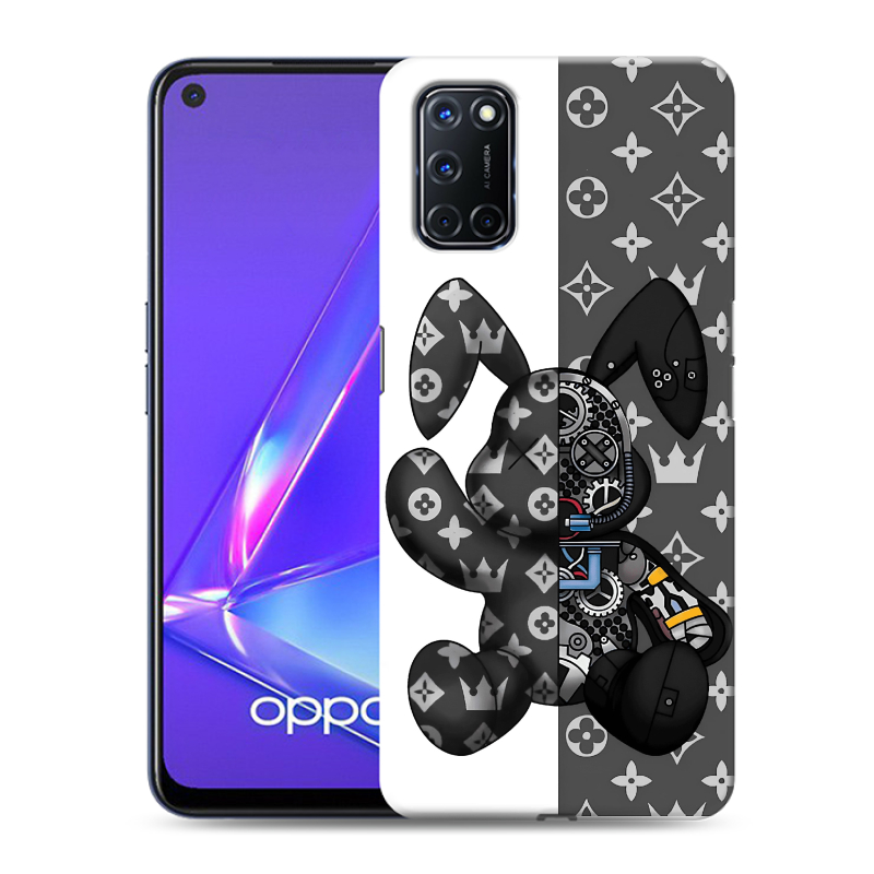 Силиконовый противоударный чехол на OPPO A52 с принтом Луи робот Силиконовый противоударный чехол на OPPO A52 с принтом Луи робот
