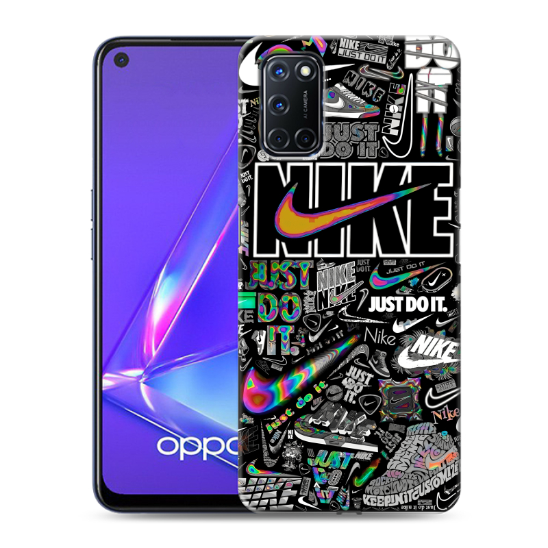 Силиконовый чехол на OPPO A52 с принтом Найк Силиконовый чехол на OPPO A52 с принтом Найк
