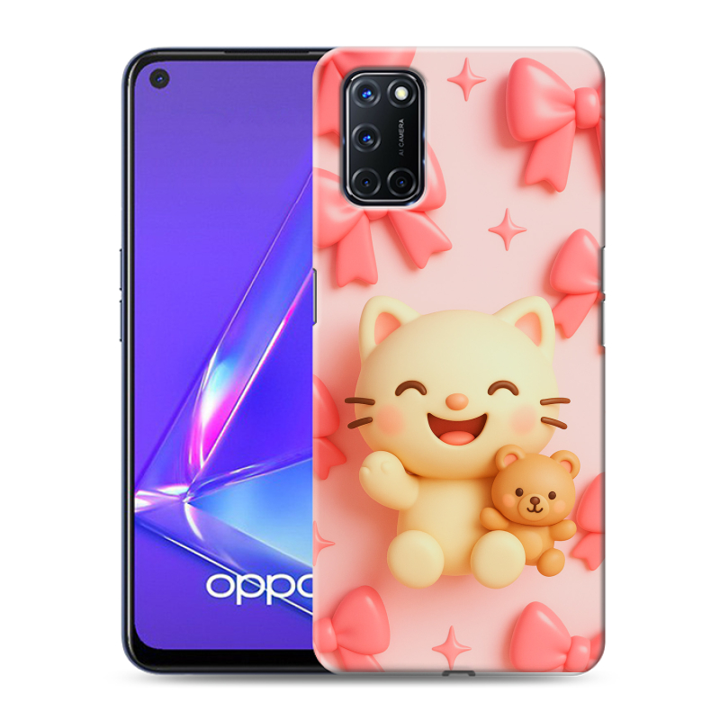 Силиконовый противоударный чехол на OPPO A52 с принтом для девочек Силиконовый противоударный чехол на OPPO A52 с принтом для девочек