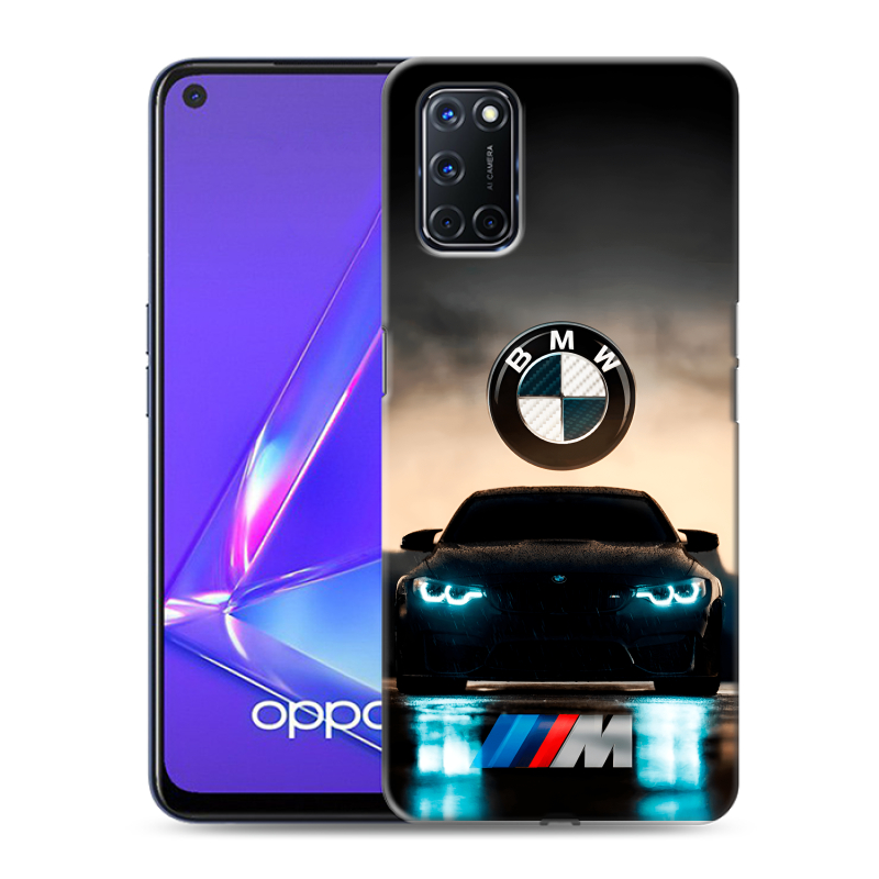 Силиконовый противоударный чехол на OPPO A52 с принтом БМВ BMW Силиконовый противоударный чехол на OPPO A52 с принтом БМВ BMW