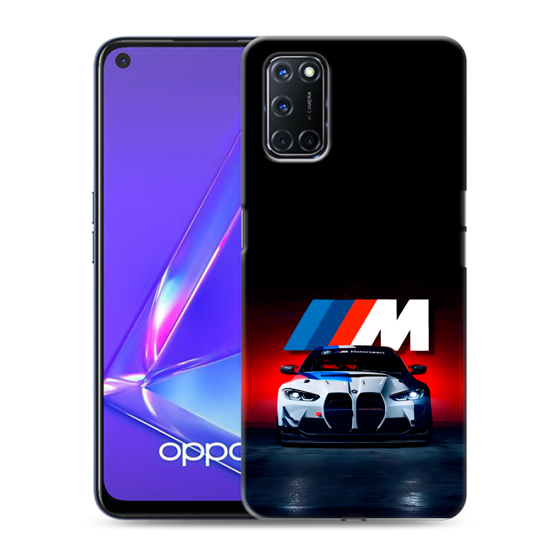 Силиконовый противоударный чехол на OPPO A52 с принтом БМВ BMW Силиконовый противоударный чехол на OPPO A52 с принтом БМВ BMW