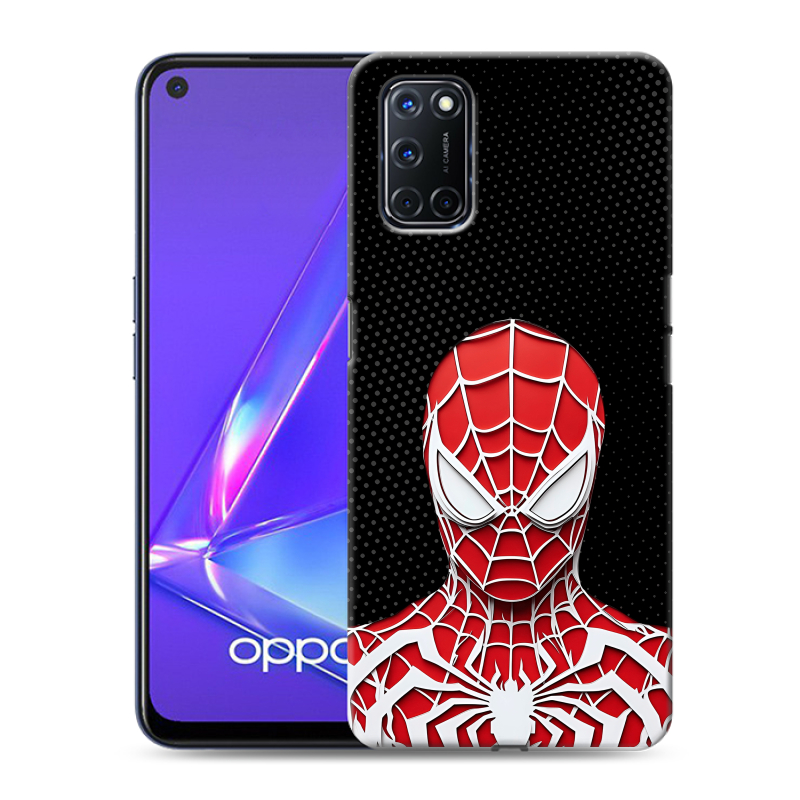 Пластиковый чехол на OPPO A52 с принтом человек паук spiderman Пластиковый чехол на OPPO A52 с принтом человек паук spiderman