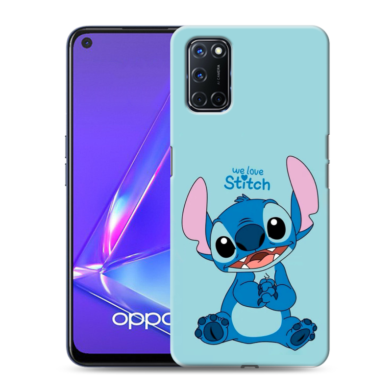 Пластиковый чехол на OPPO A52 с принтом Лило и Стич Пластиковый чехол на OPPO A52 с принтом Лило и Стич