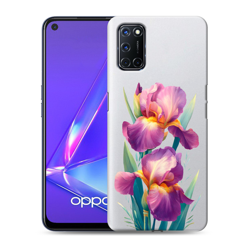 Силиконовый чехол на OPPO A52 с принтом Цветы орхидеи Силиконовый чехол на OPPO A52 с принтом Цветы орхидеи