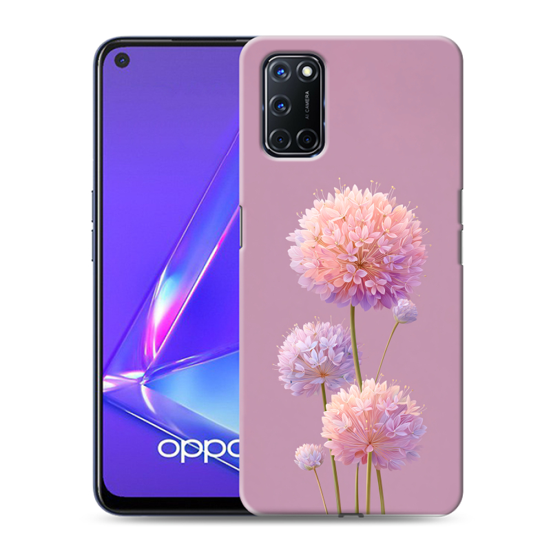 Пластиковый чехол на OPPO A52 с принтом Цветы Пластиковый чехол на OPPO A52 с принтом Цветы