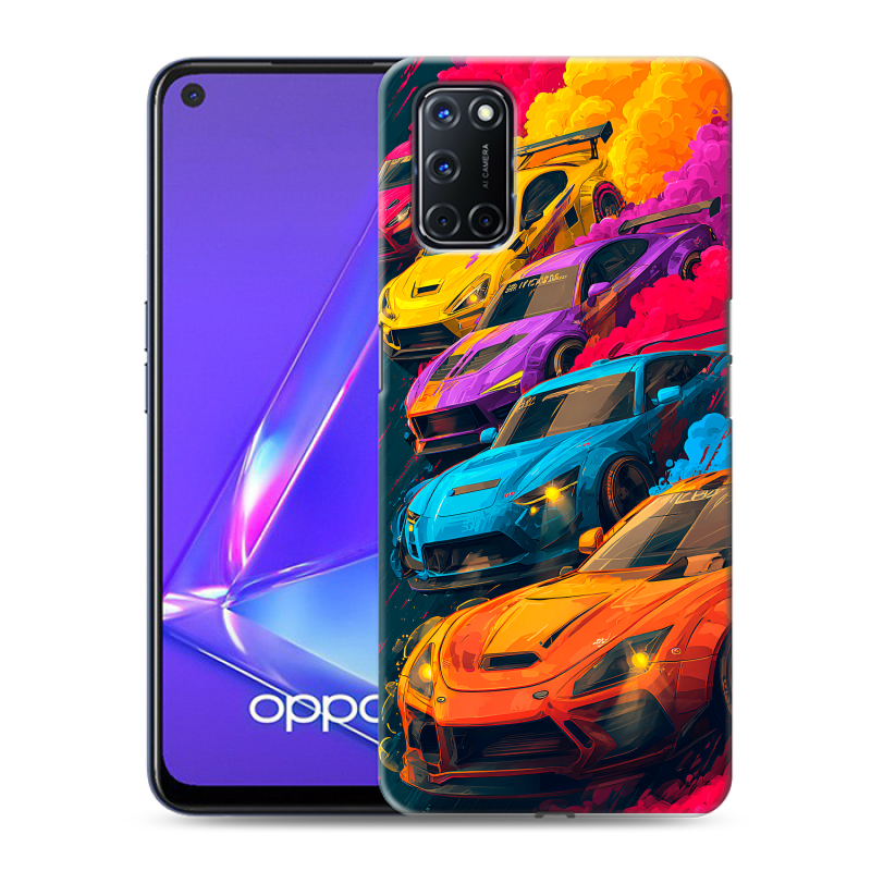 Силиконовый чехол на OPPO A52 с принтом Тачки Силиконовый чехол на OPPO A52 с принтом Тачки
