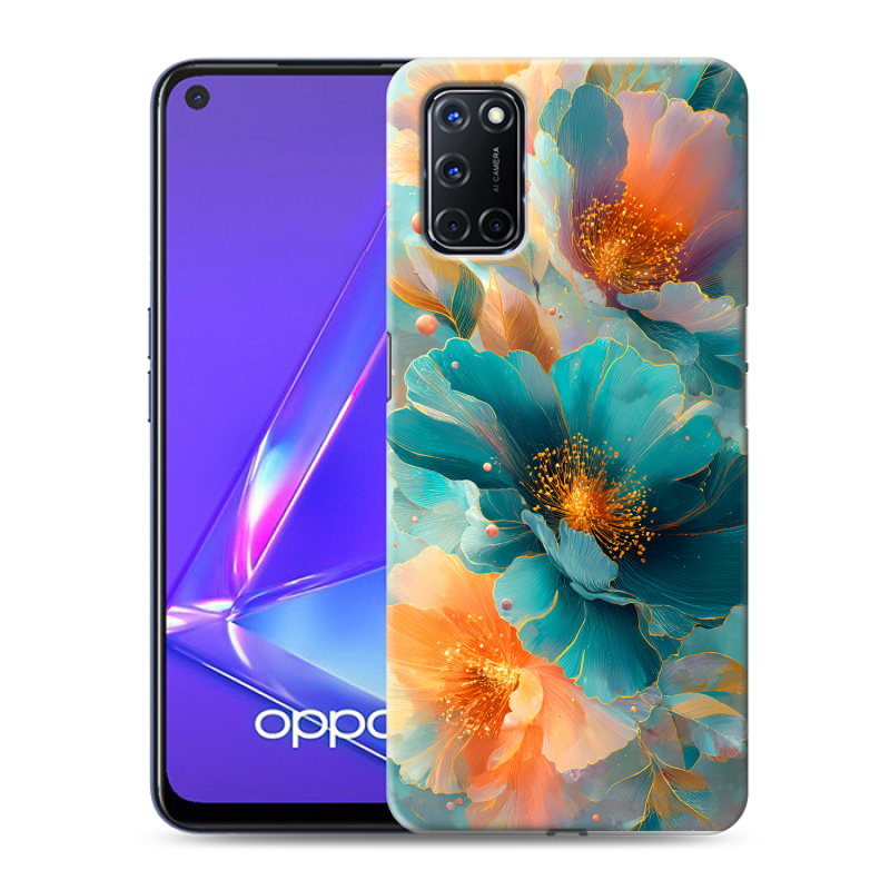 Пластиковый чехол на OPPO A52 с принтом Цветы Пластиковый чехол на OPPO A52 с принтом Цветы