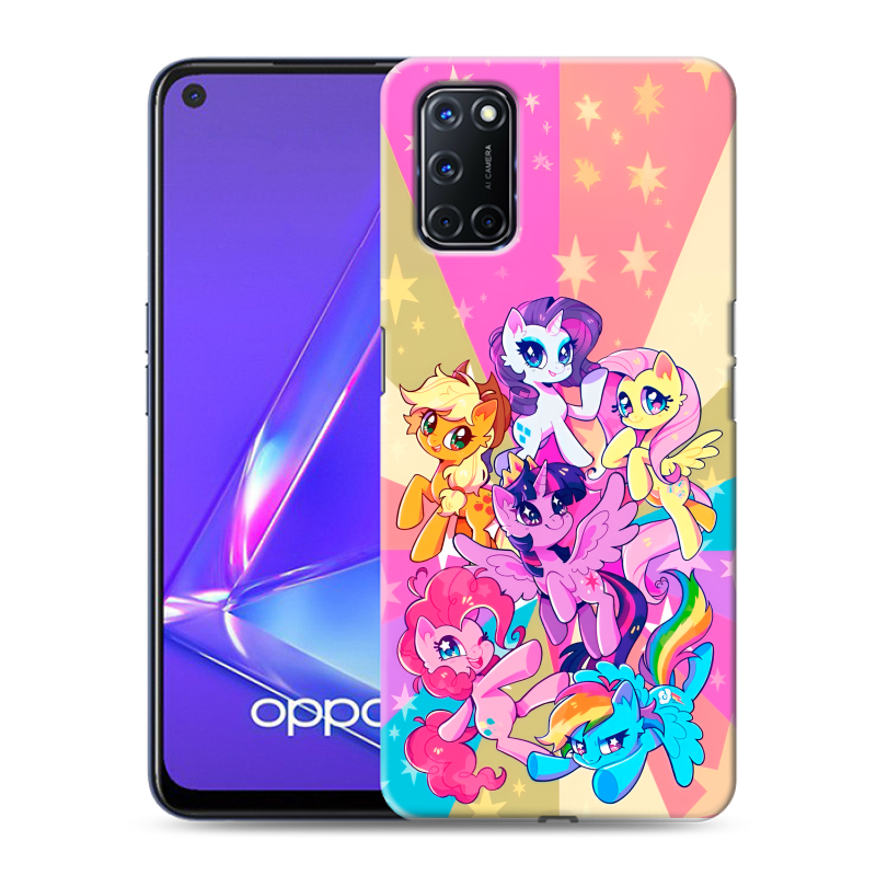 Силиконовый чехол на OPPO A52 с принтом My little pony Дружба чудо Силиконовый чехол на OPPO A52 с принтом My little pony Дружба чудо