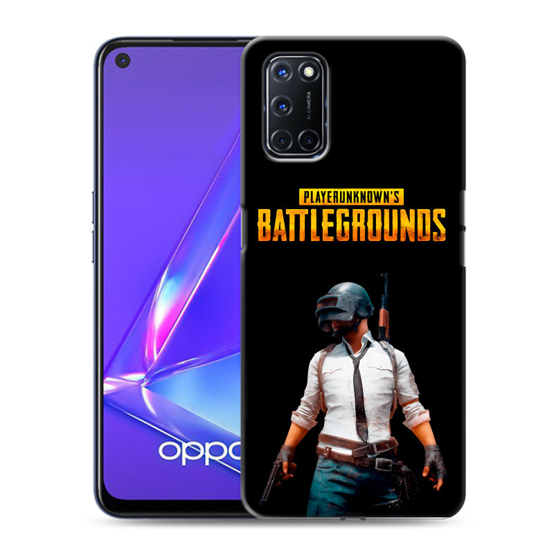 Силиконовый противоударный чехол на OPPO A52 с принтом PUGB ПАГБ Силиконовый противоударный чехол на OPPO A52 с принтом PUGB ПАГБ