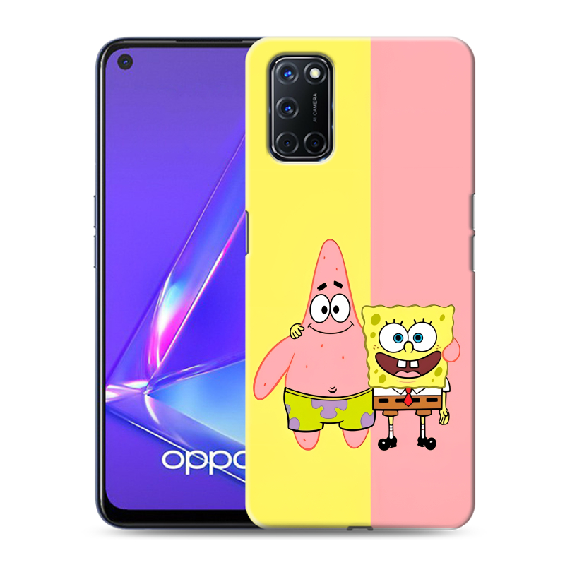 Пластиковый чехол на OPPO A52 с принтом Спанч боб Спанчбоб Пластиковый чехол на OPPO A52 с принтом Спанч боб Спанчбоб
