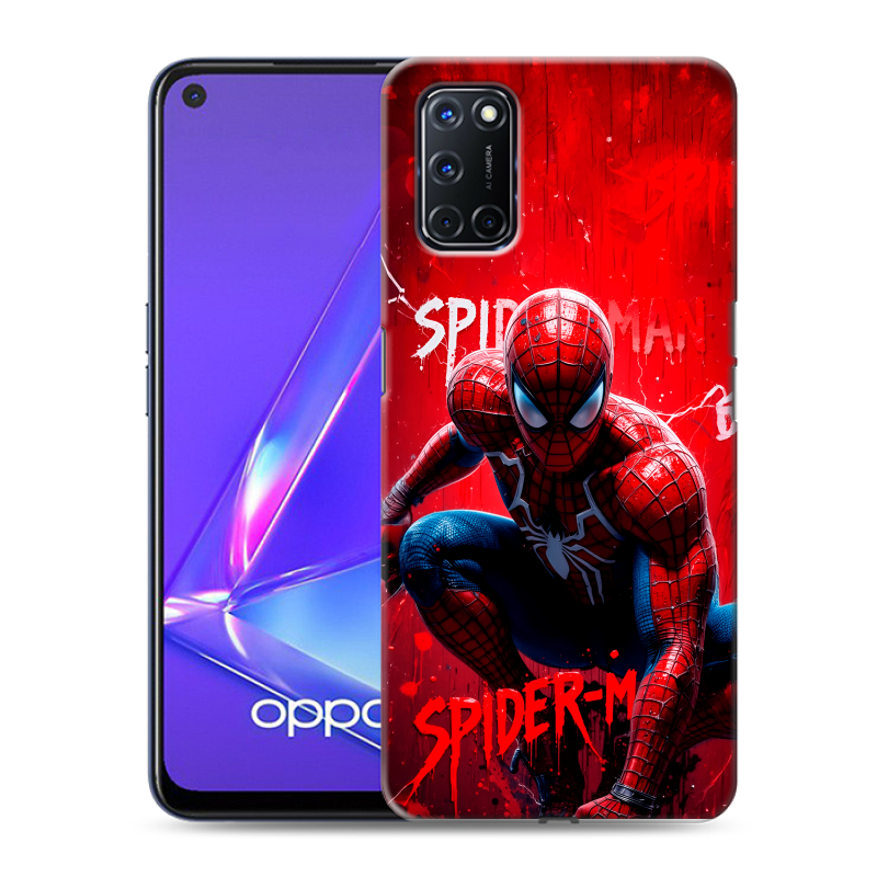 Силиконовый чехол на OPPO A52 с принтом Spiderman Человек паук Силиконовый чехол на OPPO A52 с принтом Spiderman Человек паук