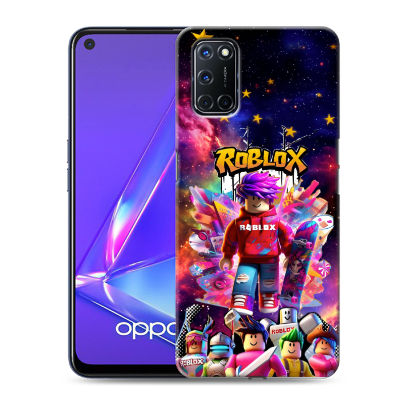 Силиконовый чехол на OPPO A52 с принтом Roblox Роблокс Силиконовый чехол на OPPO A52 с принтом Roblox Роблокс