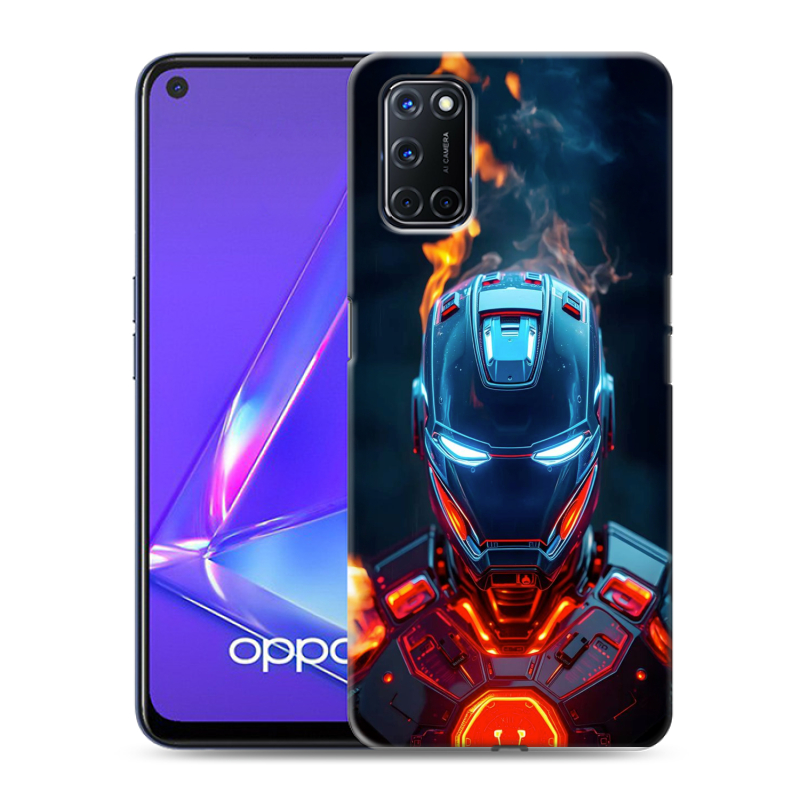 Пластиковый чехол на OPPO A52 с принтом IronMan Железный человек Пластиковый чехол на OPPO A52 с принтом IronMan Железный человек