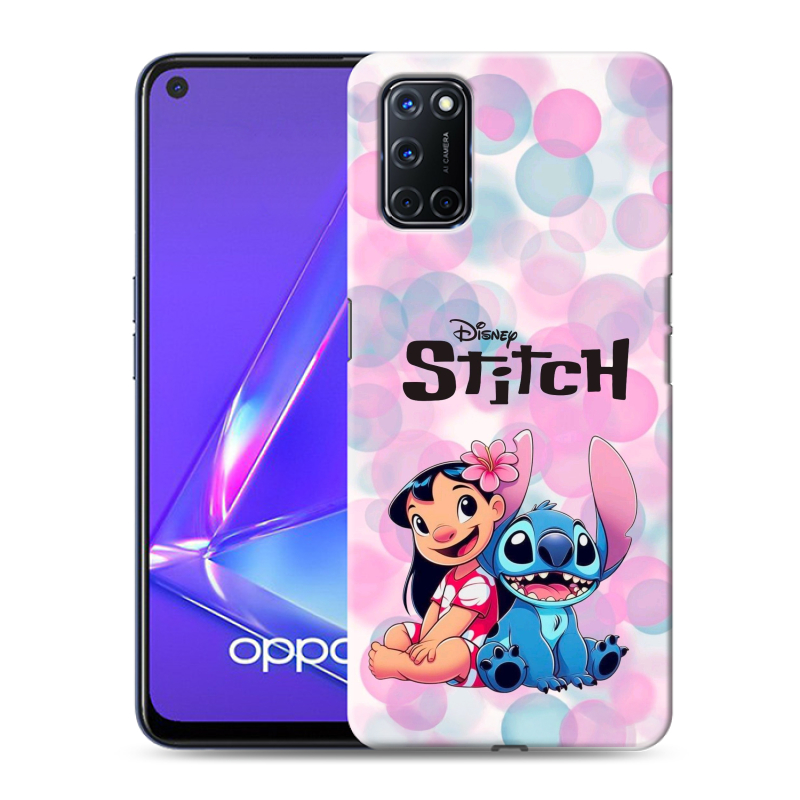 Силиконовый чехол на OPPO A52 с принтом Лило и Стич Силиконовый чехол на OPPO A52 с принтом Лило и Стич