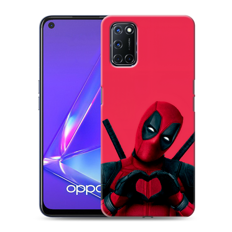 Пластиковый чехол на OPPO A52 с принтом Дедпул Deadpool Пластиковый чехол на OPPO A52 с принтом Дедпул Deadpool