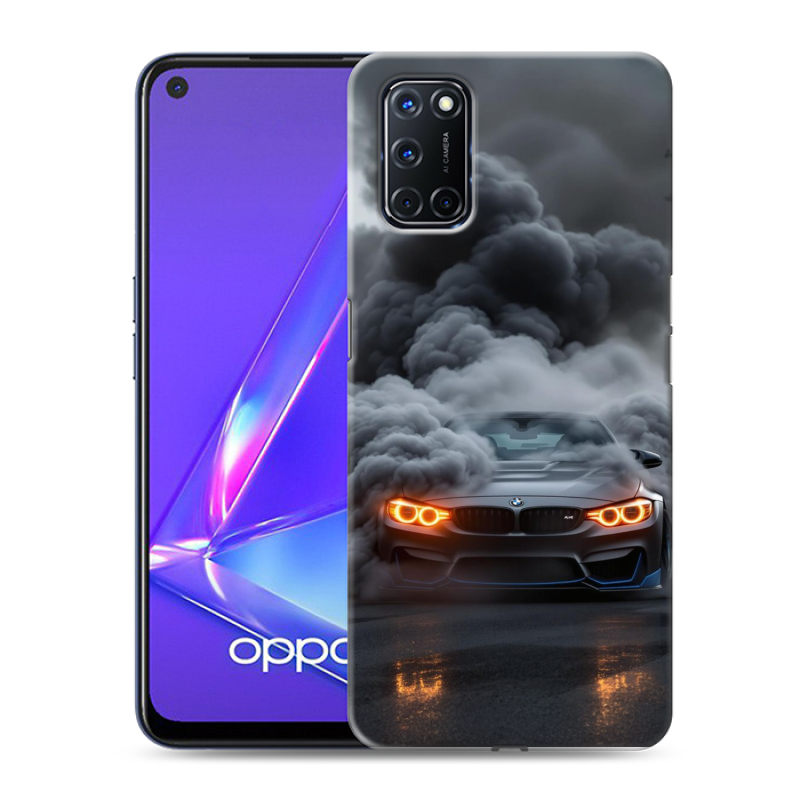 Силиконовый чехол на OPPO A52 с принтом BMW БМВ Силиконовый чехол на OPPO A52 с принтом BMW БМВ
