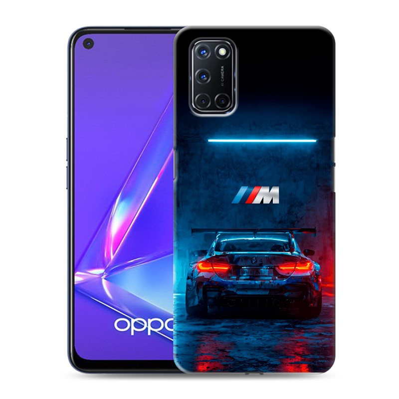 Силиконовый противоударный чехол на OPPO A52 с принтом BMW БМВ Силиконовый противоударный чехол на OPPO A52 с принтом BMW БМВ