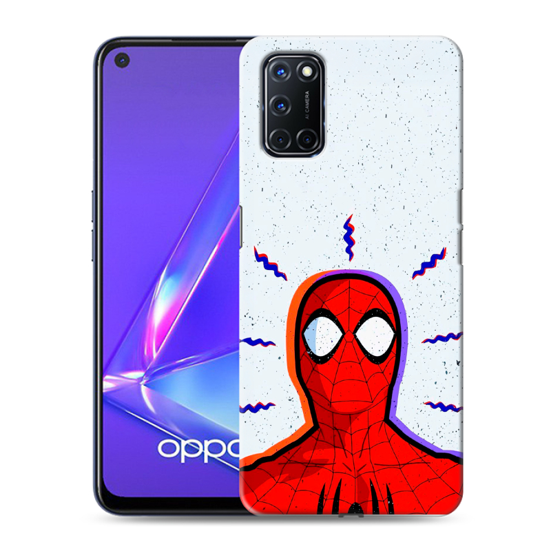 Пластиковый чехол на OPPO A52 с принтом Spiderman Человек паук Пластиковый чехол на OPPO A52 с принтом Spiderman Человек паук
