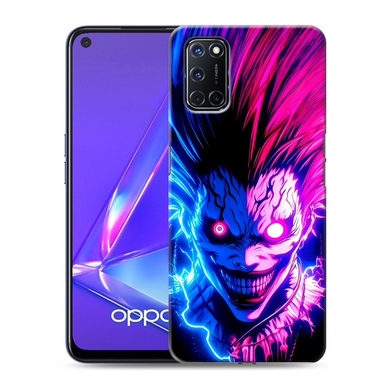 Силиконовый противоударный чехол на OPPO A52 с принтом Death note Тетрадь смерти Силиконовый противоударный чехол на OPPO A52 с принтом Death note Тетрадь смерти