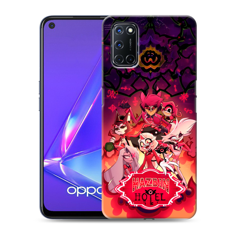 Силиконовый чехол на OPPO A52 с принтом Hazbin Hotel Отель Хазбин Силиконовый чехол на OPPO A52 с принтом Hazbin Hotel Отель Хазбин