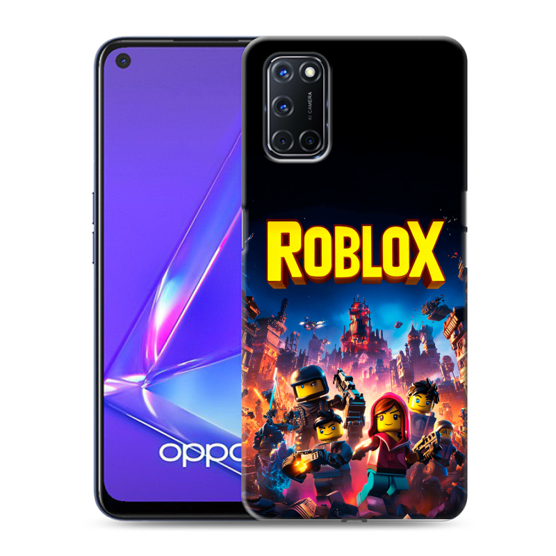 Силиконовый чехол на OPPO A52 с принтом Roblox Роблокс Силиконовый чехол на OPPO A52 с принтом Roblox Роблокс