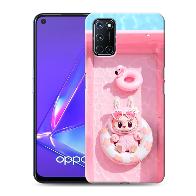 Силиконовый чехол на OPPO A52 с принтом Labubu Лабубу Силиконовый чехол на OPPO A52 с принтом Labubu Лабубу