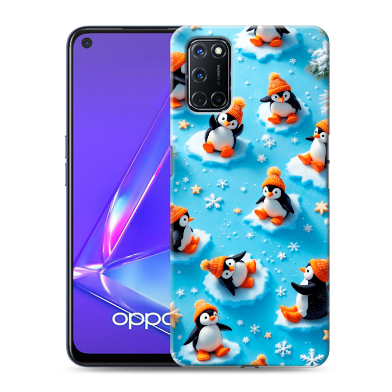 Силиконовый чехол на OPPO A52 с принтом Новый год Силиконовый чехол на OPPO A52 с принтом Новый год