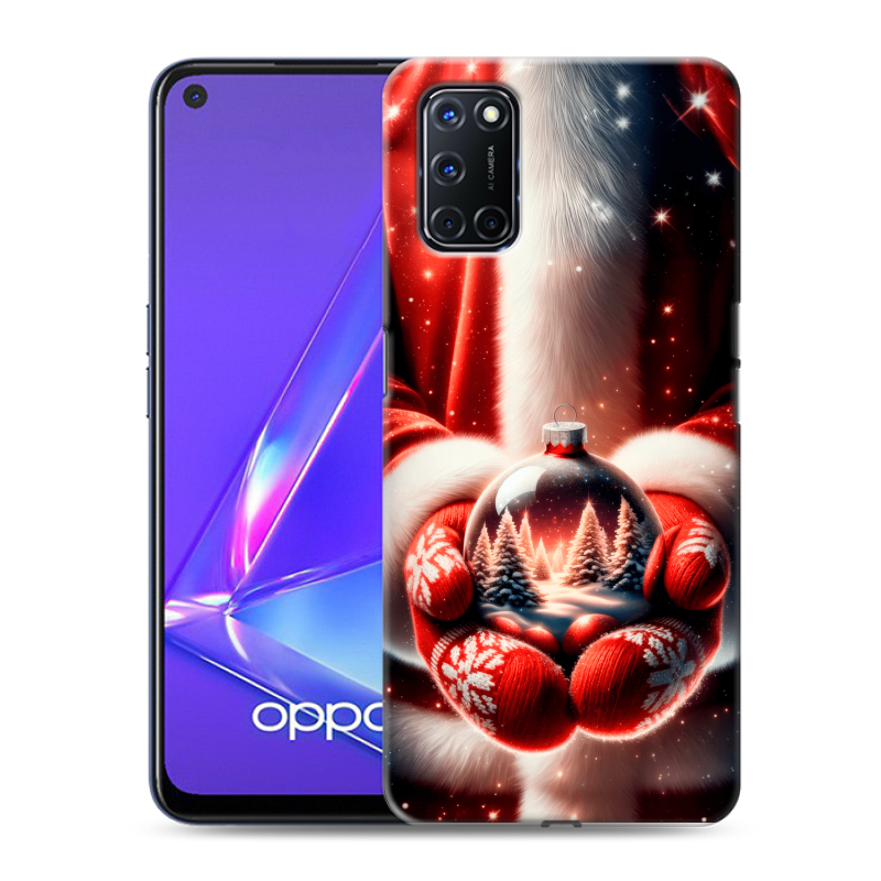 Силиконовый чехол на OPPO A52 с принтом Новый год Силиконовый чехол на OPPO A52 с принтом Новый год