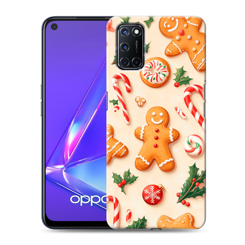Пластиковый чехол на OPPO A52 с принтом Новый год Пластиковый чехол на OPPO A52 с принтом Новый год