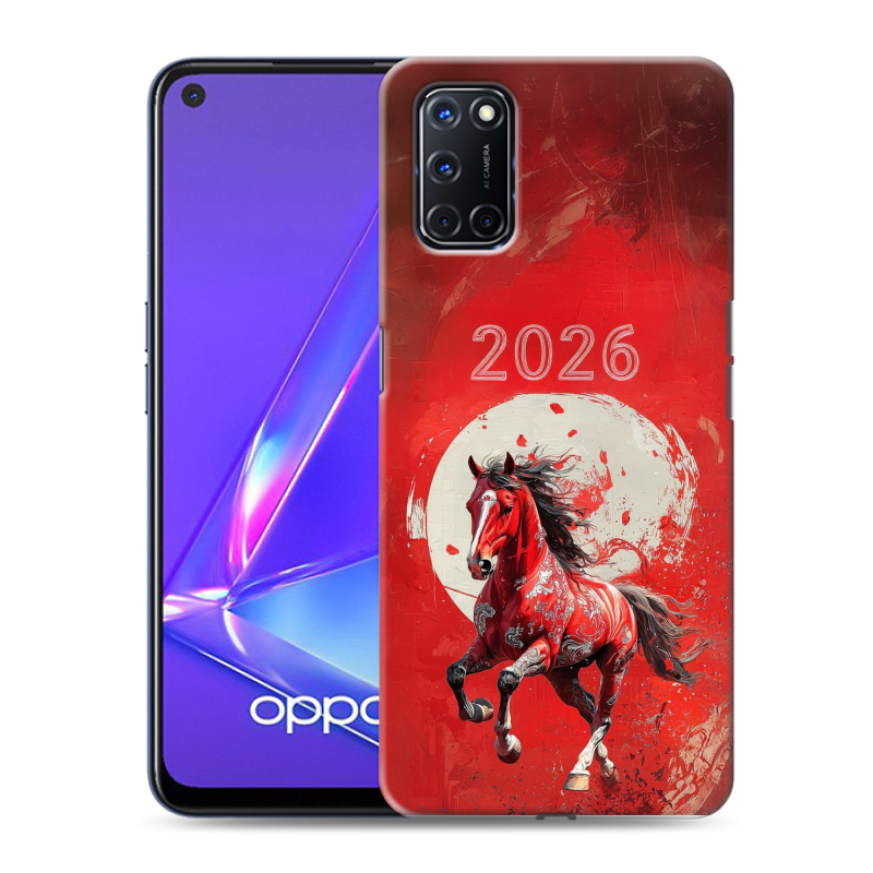 Силиконовый чехол на OPPO A52 с принтом Новый год Силиконовый чехол на OPPO A52 с принтом Новый год