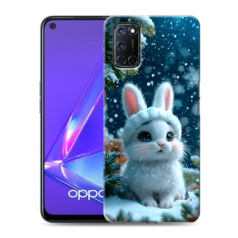 Силиконовый чехол на OPPO A52 с принтом Новый год Силиконовый чехол на OPPO A52 с принтом Новый год