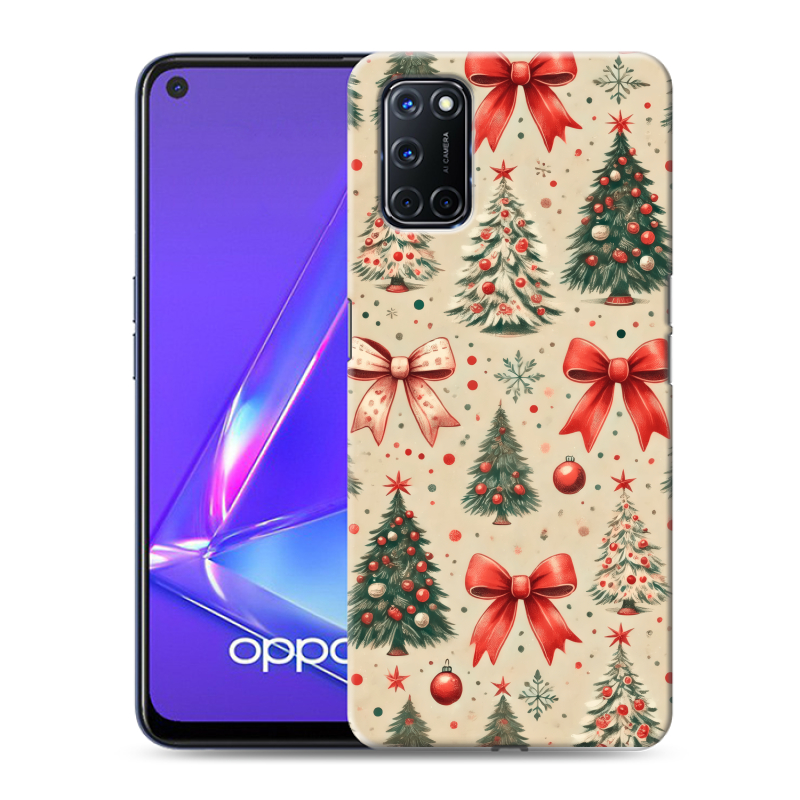 Силиконовый чехол на OPPO A52 с принтом Новый год Силиконовый чехол на OPPO A52 с принтом Новый год