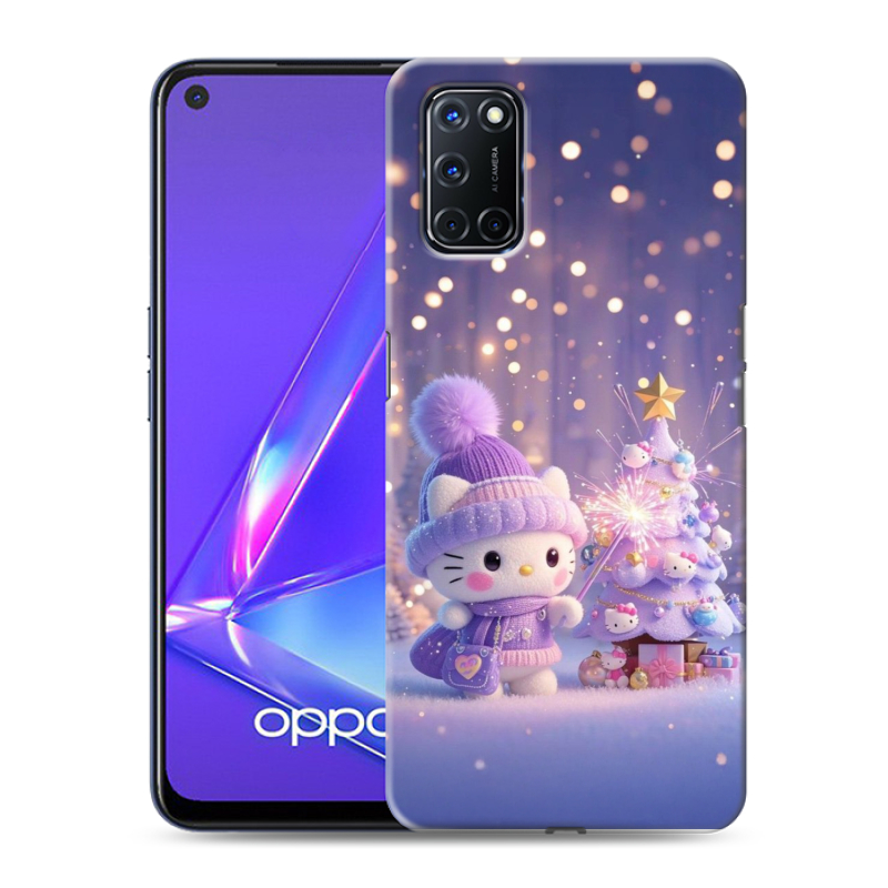 Пластиковый чехол на OPPO A52 с принтом Новый год Пластиковый чехол на OPPO A52 с принтом Новый год