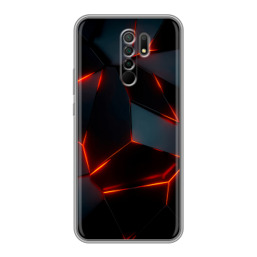 Силиконовый чехол на Xiaomi RedMi 9 с принтом Яркие абстракции Силиконовый чехол на Xiaomi RedMi 9 с принтом Яркие абстракции