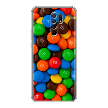 Силиконовый чехол на Xiaomi RedMi 9 с принтом Конфеты Силиконовый чехол на Xiaomi RedMi 9 с принтом Конфеты