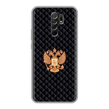 Силиконовый чехол на Xiaomi RedMi 9 с принтом Герб России принт Силиконовый чехол на Xiaomi RedMi 9 с принтом Герб России принт
